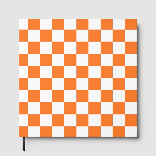 Libro De Visitas Classic visual salmon checkerboard  (Anverso)