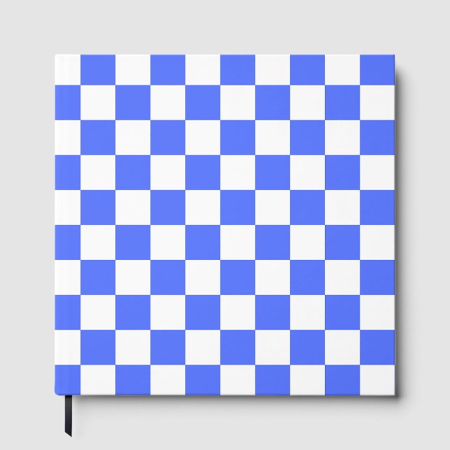 Libro De Visitas Classic visual sapphire checkerboard  (Anverso)