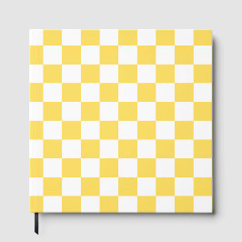 Libro De Visitas Classic visual yellow checkerboard