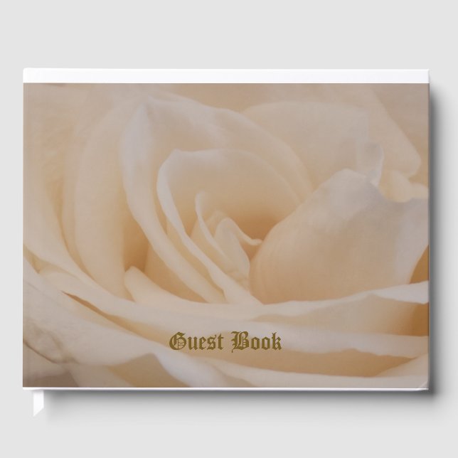 Libro De Visitas Clausura de Rosa de color crema (Anverso)