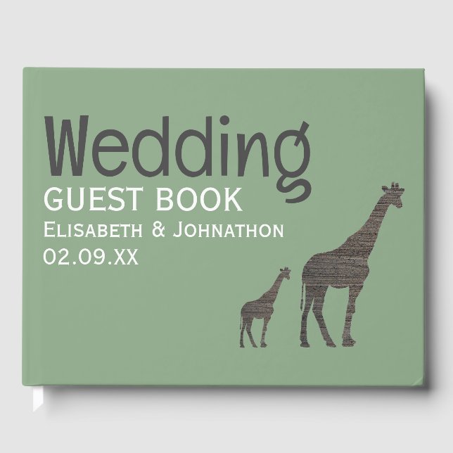 Libro De Visitas Clay Safari Giraffe, Boda ruso (Anverso)