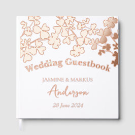 Libro De Visitas Clover Leaves Bouquet Boda Guest Book