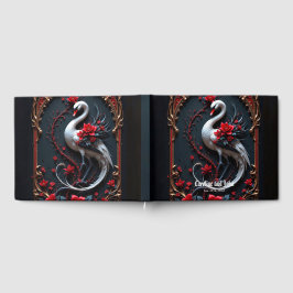 Libro De Visitas Colección de Boda del Elegante Cisne Blanco
