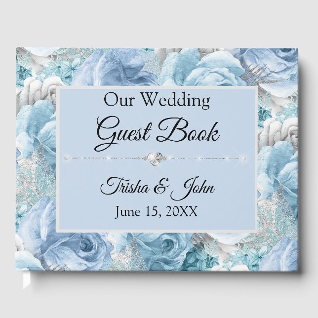Libro De Visitas Colección de Bodas azules (Anverso)