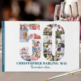 Libro De Visitas Collage de fotos 50º Cumpleaños Recuerde Cuando ..