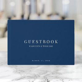 Libro De Visitas Color de fondo editable Boda clásica moderna