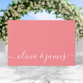 Libro De Visitas Color de fondo editable Caligrafía Boda