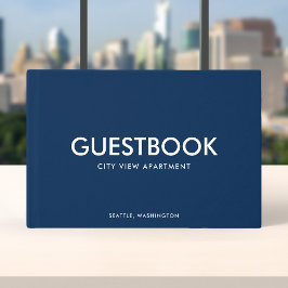 Libro De Visitas Color Editable Moderno Sans Serif Estiloso