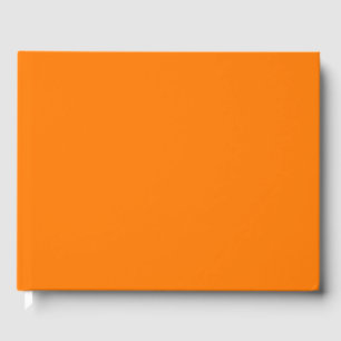 Libro De Visitas Color sólido del Naranja de seguridad