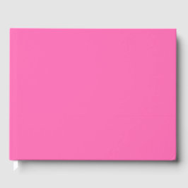 Libro De Visitas Color sólido rosa caliente