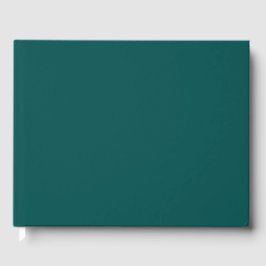 Libro De Visitas Color sólido Verde azulado oscuro