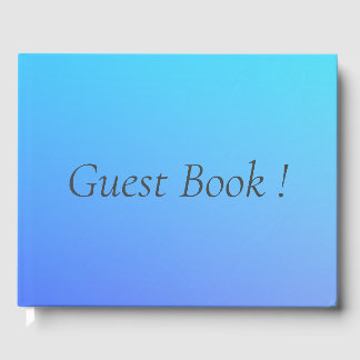 Libro De Visitas Combinación de colores azul de dos tonos
