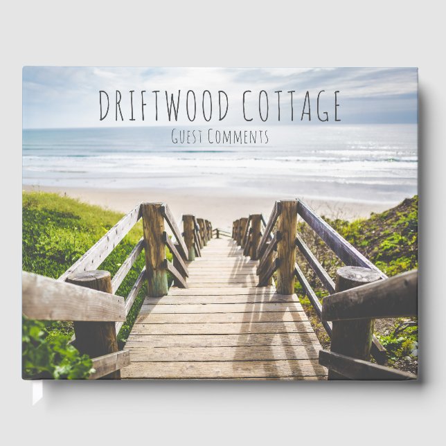Libro De Visitas Comentarios de vacaciones de Beach House (Anverso)