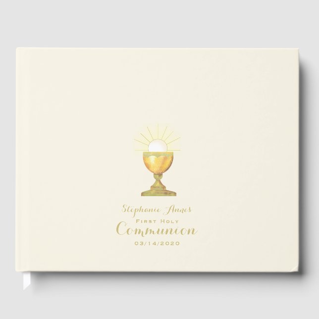 Libro De Visitas Communion Chalice (Anverso)