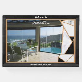 Libro De Visitas Compensación de mármol blanco con abstracto sólo n