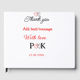 Libro De Visitas Con amor añadir letra de nombre de pareja gracias 