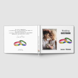 Libro De Visitas 🌈Con foto Entrelazados en Orgullo
