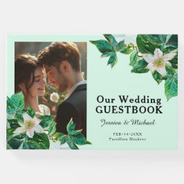 Libro De Visitas 💍 Con foto, Passiflora pastel Serenity