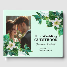 Libro De Visitas 💍 Con foto, Passiflora pastel Serenity