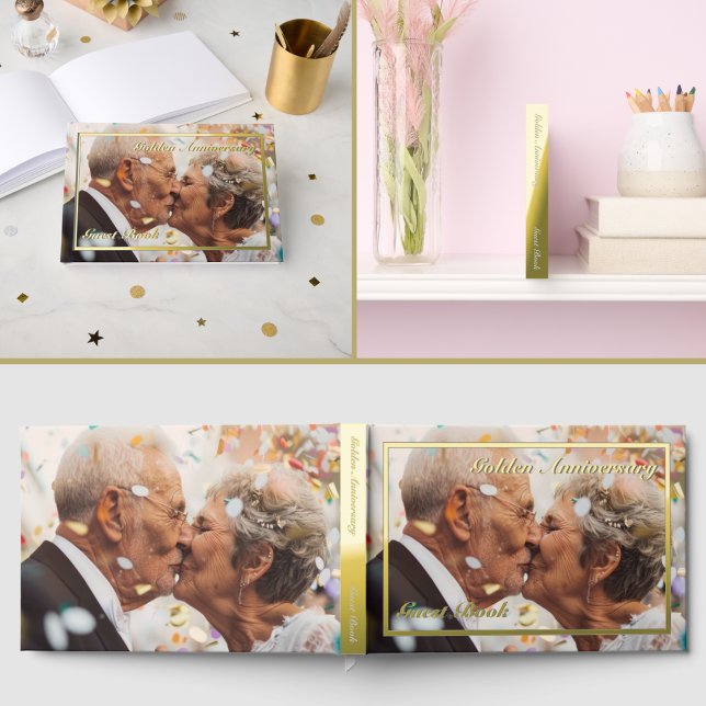 Libro de visitas con fotos del aniversario (Subido por el creador)