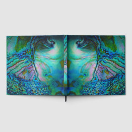 Libro De Visitas Concha de Abulón Turquesa y Azul