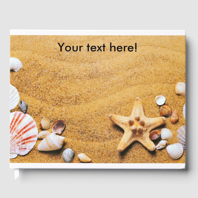 Libro De Visitas conchas en la playa (Anverso)