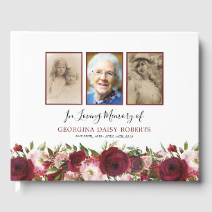 Libro De Visitas Condolencia funeral   Floral conmemorativa 3
