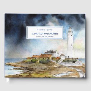 Libro De Visitas Condolencia funeral St Mary Lighthouse Whitley Bay