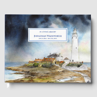 Libro De Visitas Condolencia funeral St Mary Lighthouse Whitley Bay