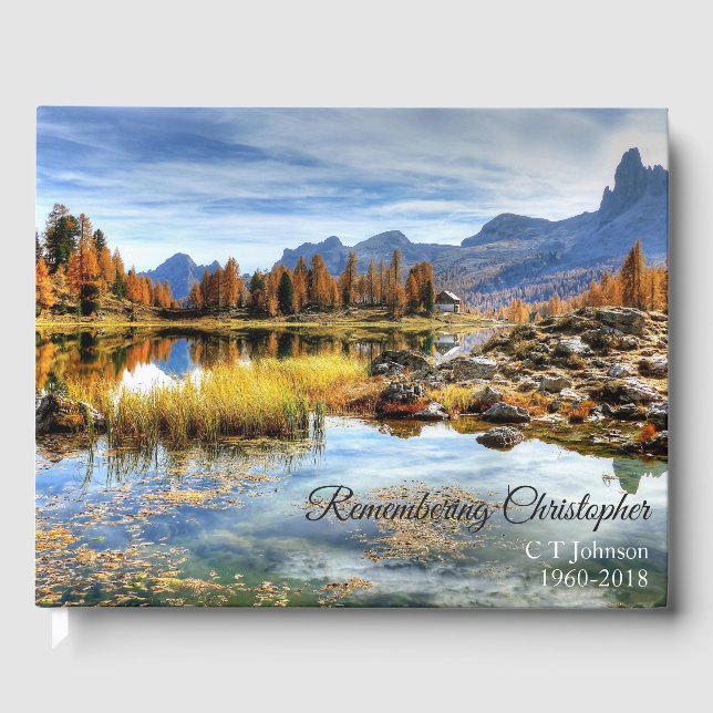 Libro De Visitas Condolencia funeraria de Reflexión del Lago Caído (Anverso)