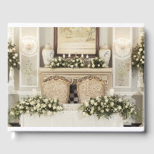 Configuración de tabla de rosas blancas