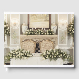 Libro De Visitas Configuración de tabla de rosas blancas