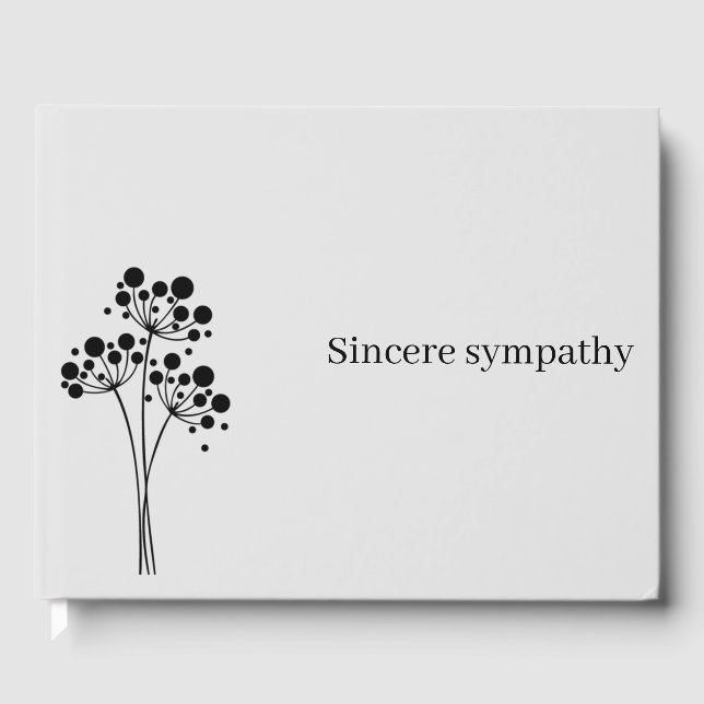 Libro De Visitas Conmemoración minimalista (Anverso)