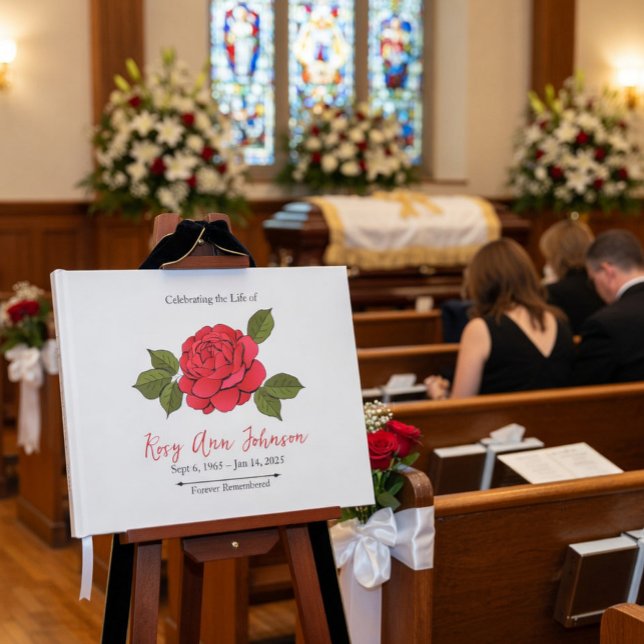 Libro de visitas conmemorativo para funeral person (Subido por el creador)