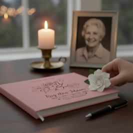 Libro de visitas conmemorativo para funeral person