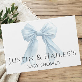 Libro De Visitas Coquette Baby Shower, Chica de arco blanco persona