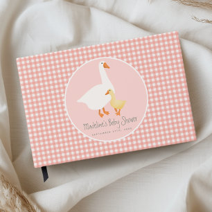 Libro De Visitas Coquette de cuadros rosados Silly Goose Fiesta de