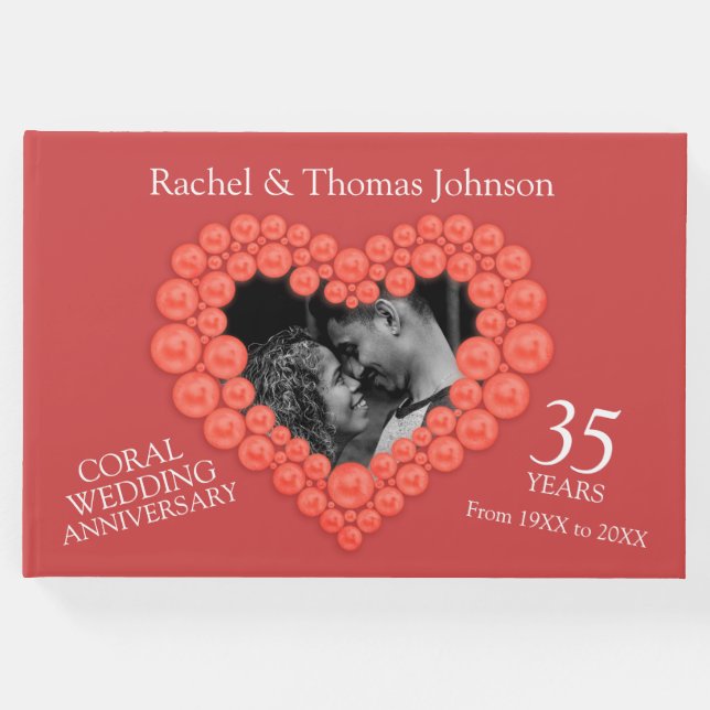 Libro De Visitas Coral 35º aniversario de boda (Anverso)