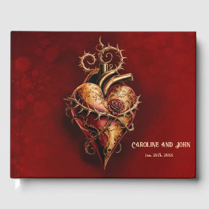 Libro De Visitas Corazón de amor y amor apasionado.