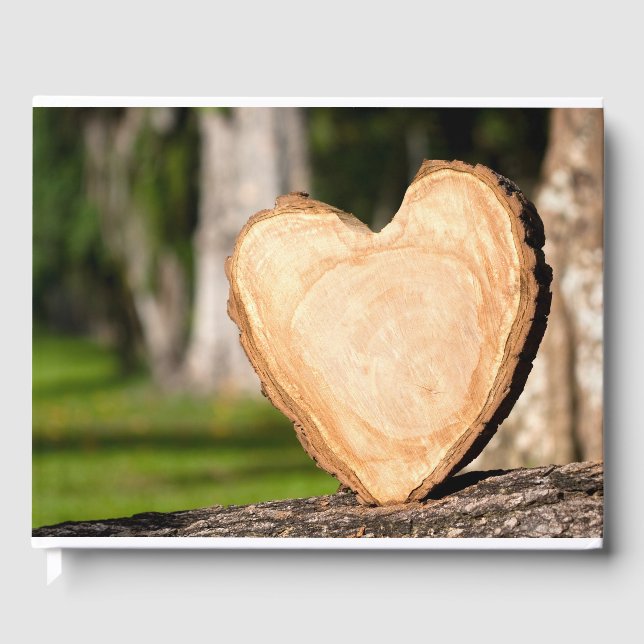 Libro De Visitas corazón de madera (Anverso)