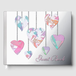 Libro De Visitas Corazones de Cristal