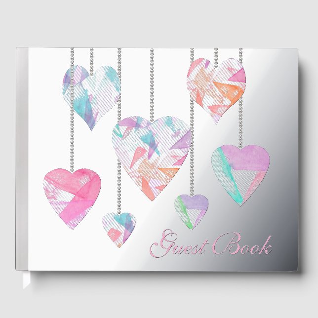 Libro De Visitas Corazones de Cristal (Anverso)