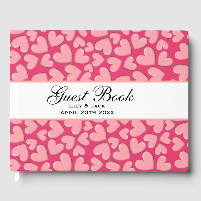 Libro De Visitas Corazones esponjosos (Anverso)