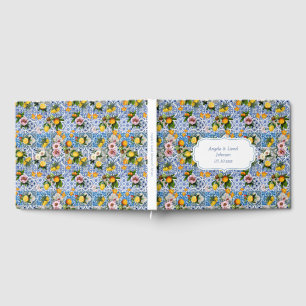 Libro De Visitas Costa Amalfitana Lemon Mediterráneo Blue Tiles Ita