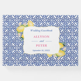 Libro De Visitas Costa Amalfitana Lemons Blue Tiles Wedding Ducha