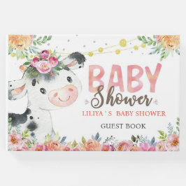 Libro De Visitas Cow Farm Animals Barnyard baby ducha invitado libr