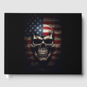Libro De Visitas Cráneo de Bandera Americana