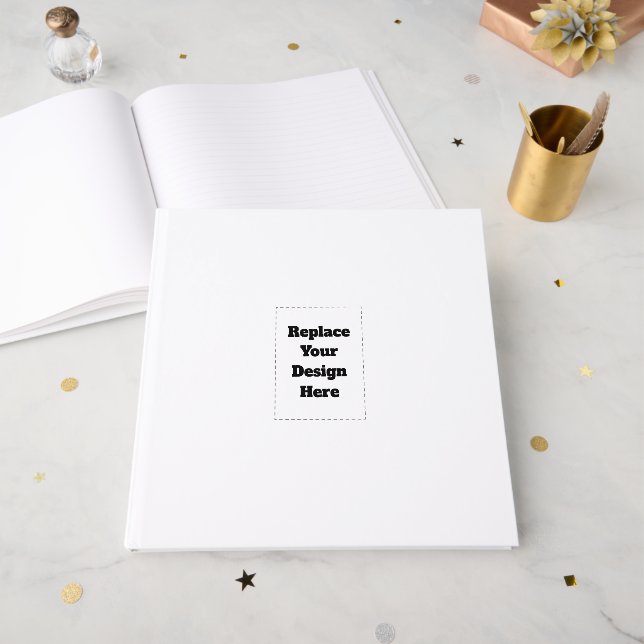 Libro De Visitas Create Your Own white  (Anverso Abierto)