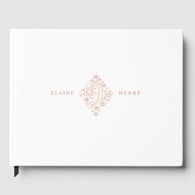 Libro De Visitas Crescent Moon and Stars (Anverso)