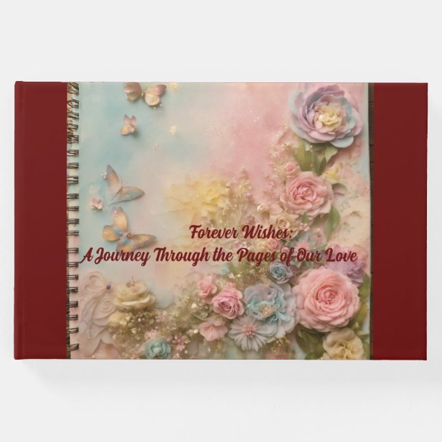 Libro De Visitas Crónicas del amor: Capturando momentos apreciados  (Anverso)